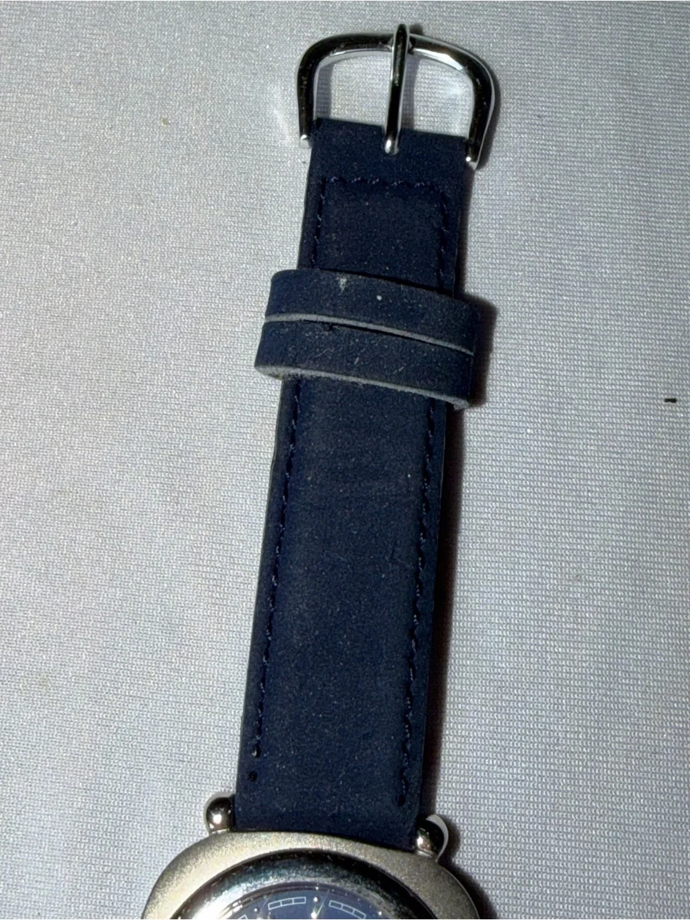 Vintage Asiana Airlines Blue Quartz Promo Wrist Watch New Battery Needed